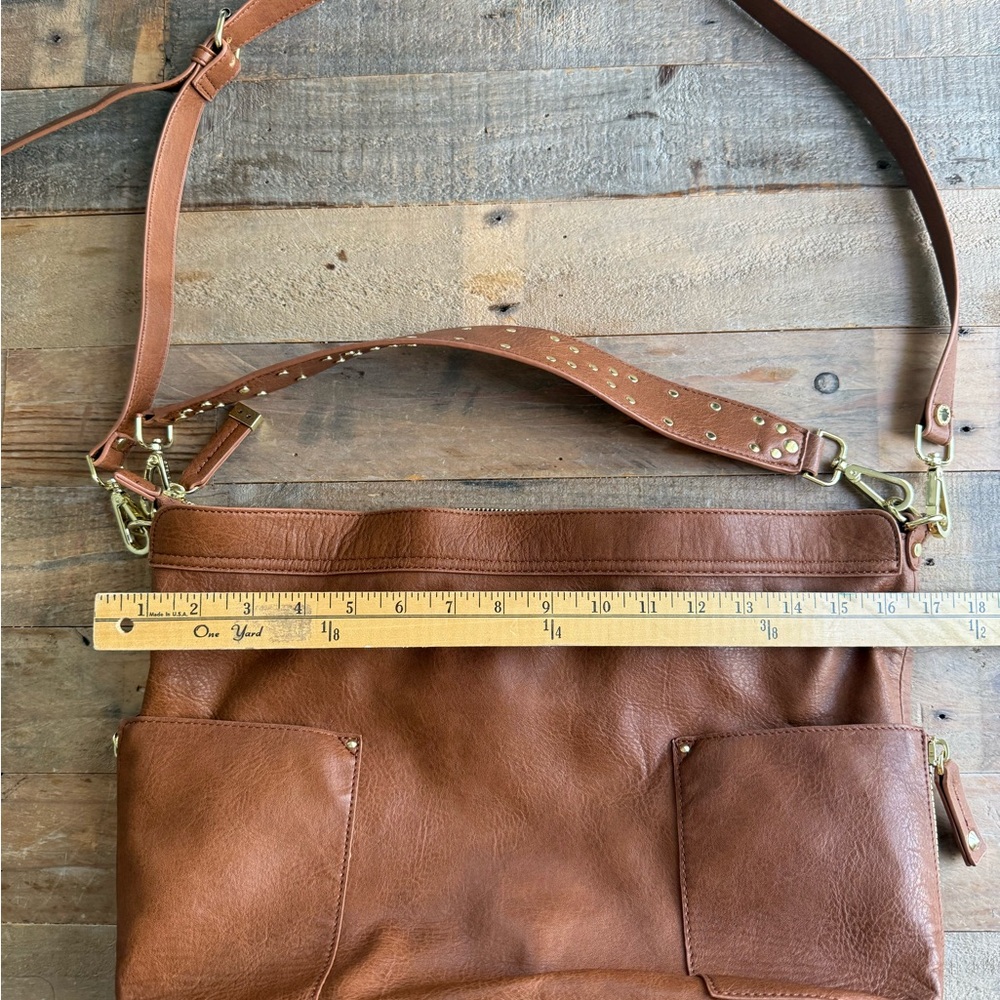 Steve Madden Brown Leather Crossbody Bag